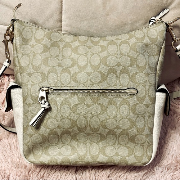 COACH Cream/Jacquard Leather Pennie Shoulder Bag & matching wallet - Picture 3 of 13
